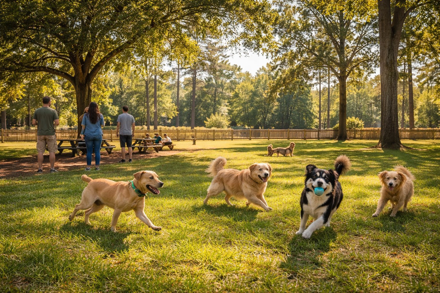 Local dog parks and pet-friendly places near Mill Gardens Apartments — Ted Wright Park in Bonaire and public trails around Warner Robins, GA